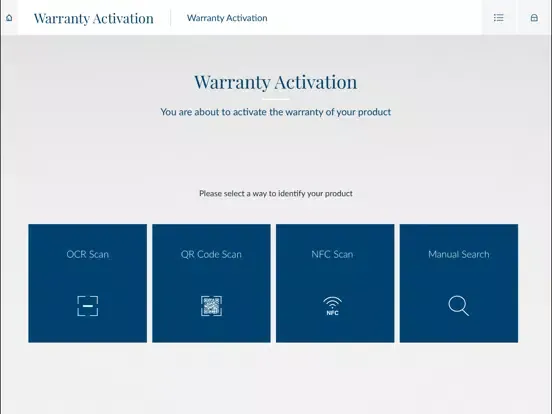 Capturas de pantalla de Booster Warranty Activation iPad 