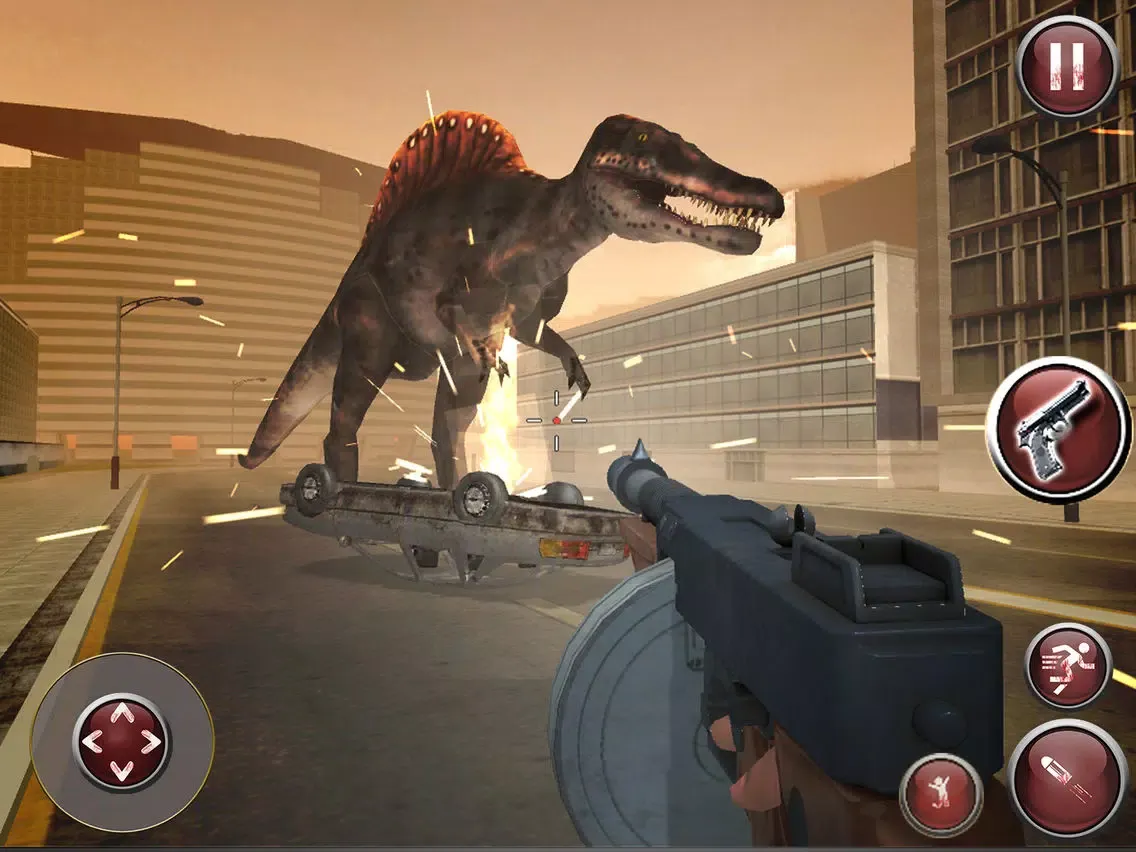 Скриншоты Dinosaur Hunter Simulator 2017 : City Attack 3D iPad 