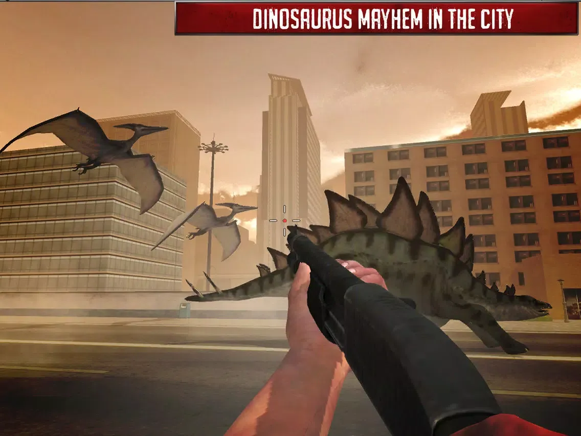 Скриншоты Dinosaur Hunter Simulator 2017 : City Attack 3D iPad 