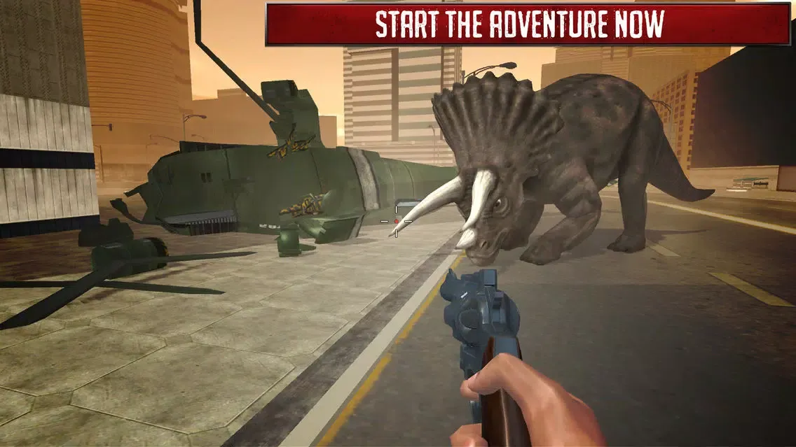 Скриншоты Dinosaur Hunter Simulator 2017 : City Attack 3D