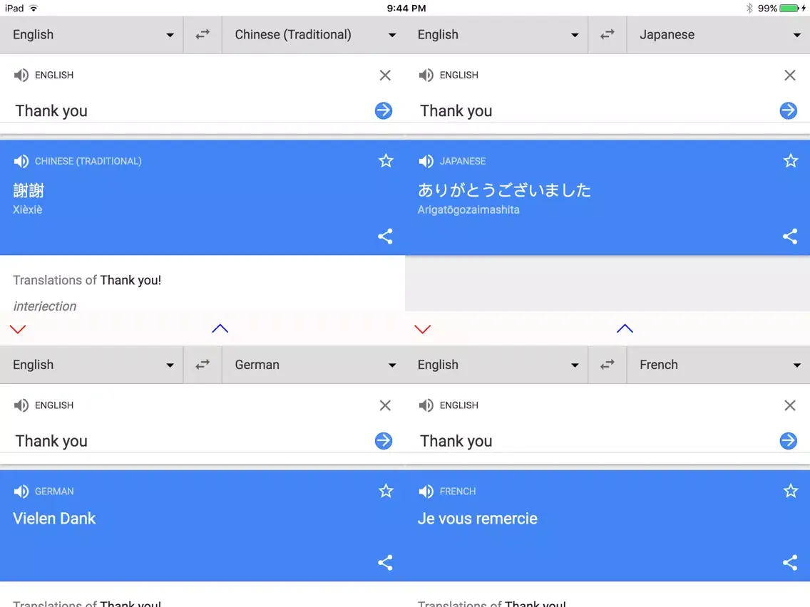 Language Translation (Paid) iPad  Screenshots