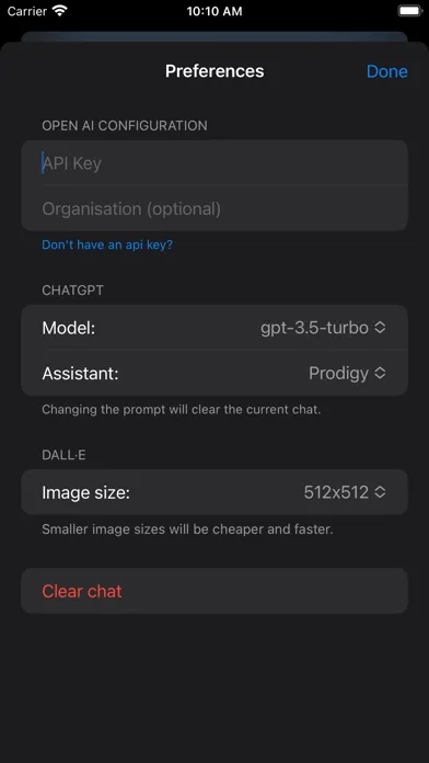 Prodigy - AI chat assistant Screenshots