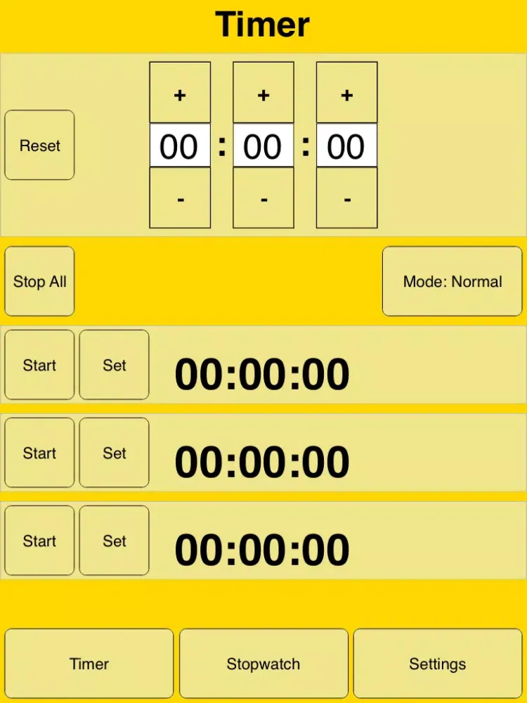 Timer and Stopwatch iPad 應用截圖