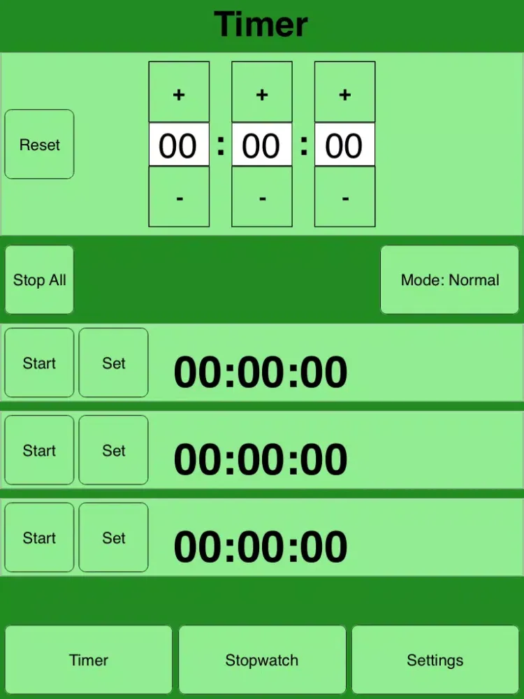 Timer and Stopwatch iPad 應用截圖
