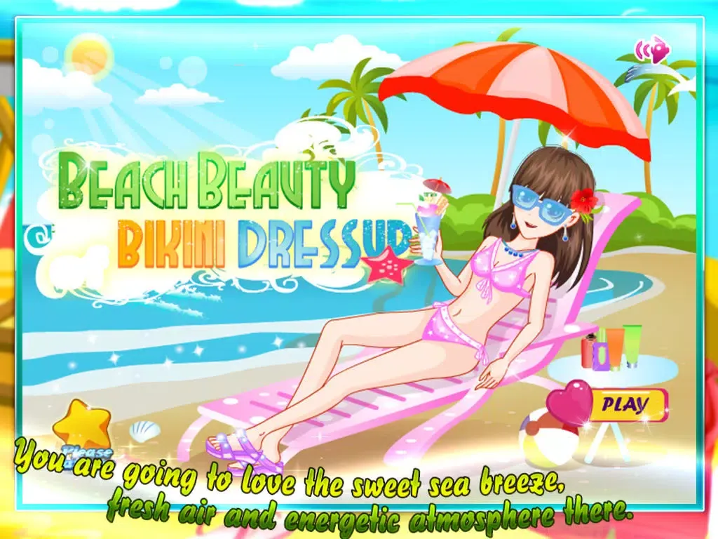 Tangkapan layar Beach beauty bikini dressup iPad 