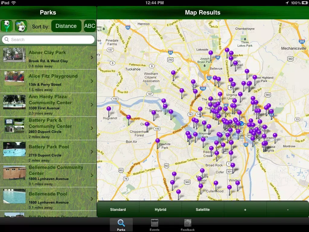 Скриншоты Richmond, VA Parks iPad 