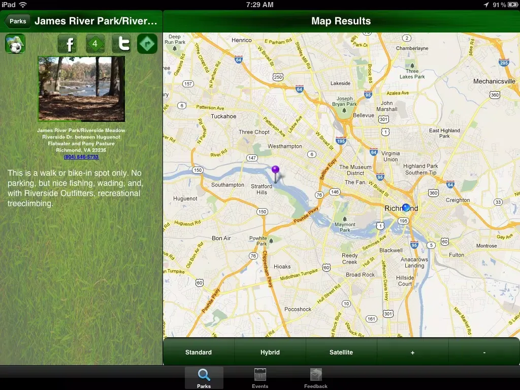 Скриншоты Richmond, VA Parks iPad 