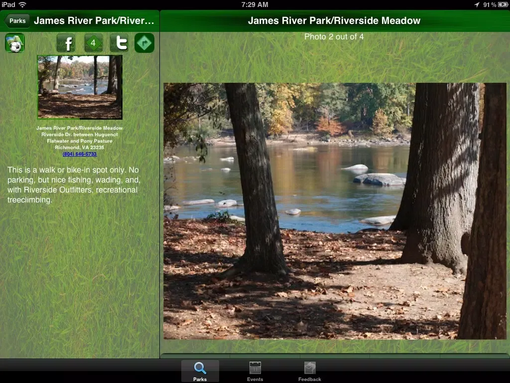 Скриншоты Richmond, VA Parks iPad 