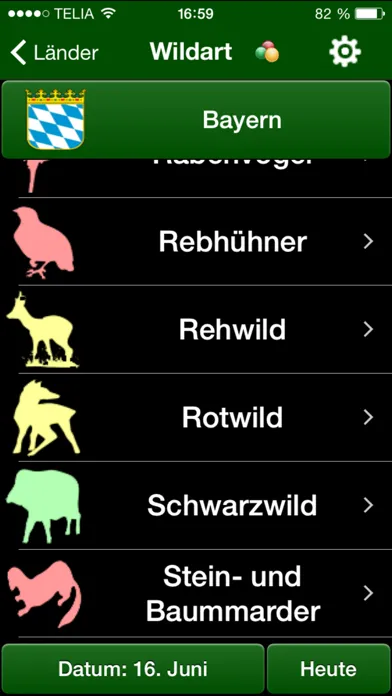 Jagdzeiten.de App Ekran Görüntüleri