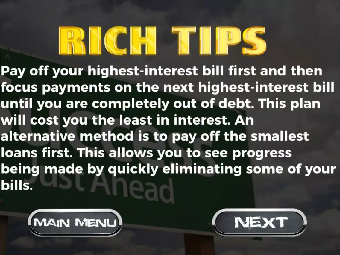 Rich Tips - How to Get Rich iPad  Screenshots