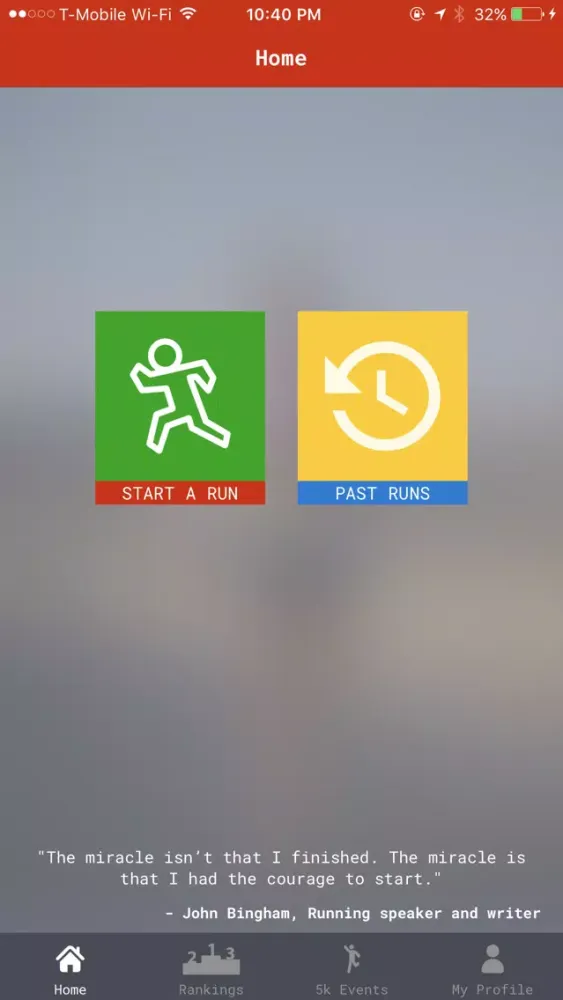 Captures d'écran de huff - A community running app