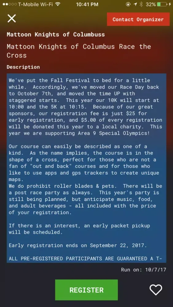 Captures d'écran de huff - A community running app