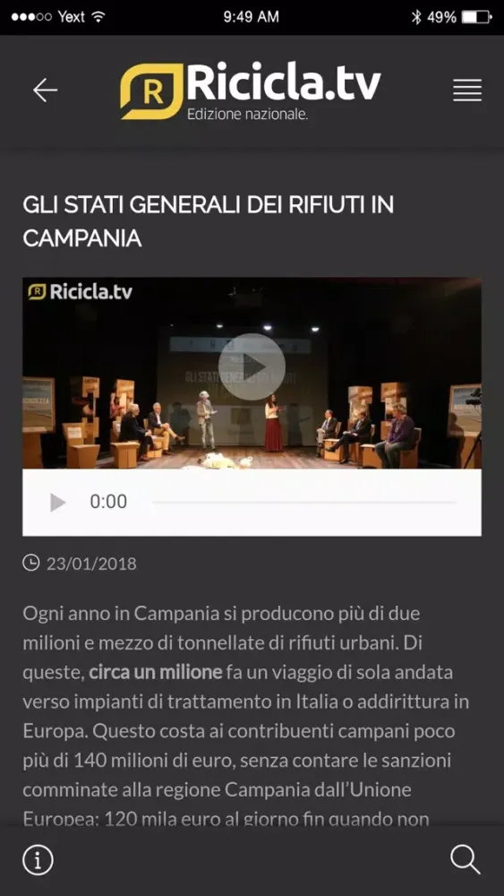 ภาพหน้าจอของ Ricicla Tv