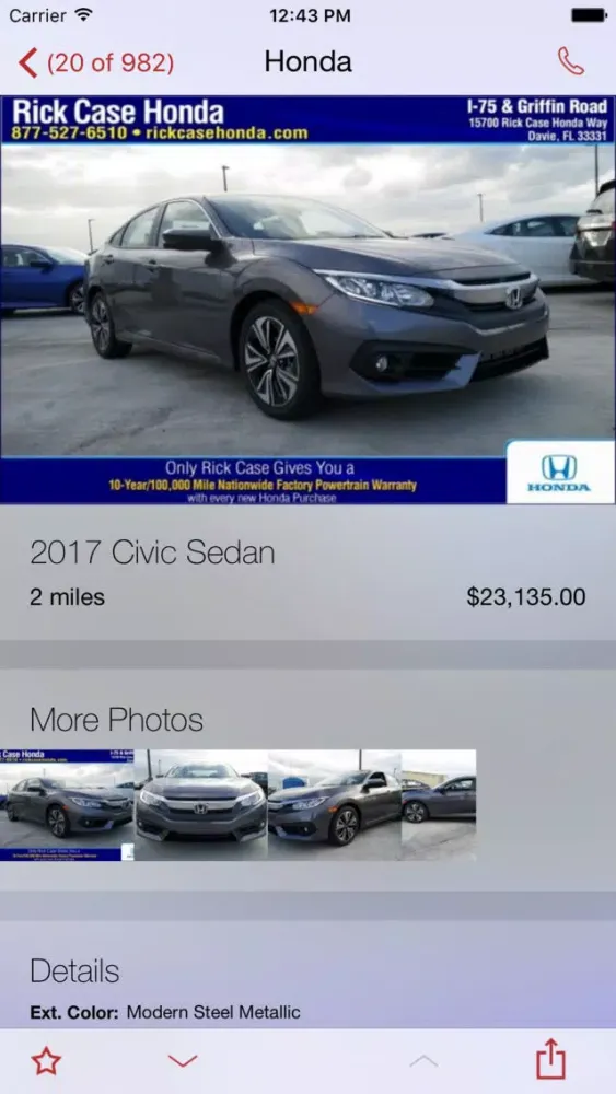 Rick Case Honda DealerApp سکرین شاٹس