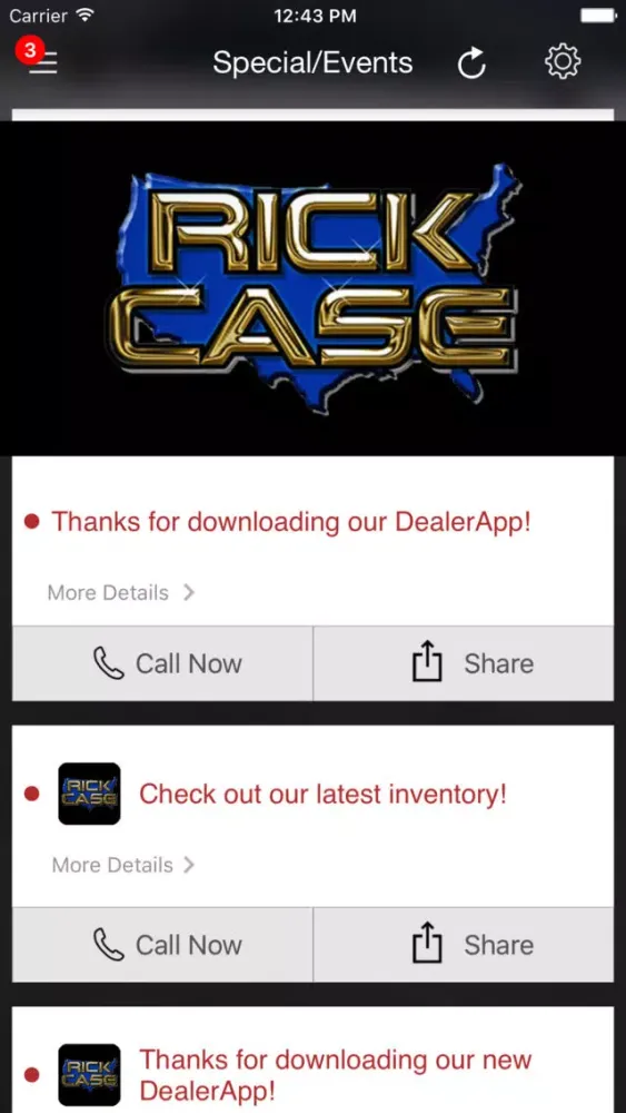 Rick Case Honda DealerApp سکرین شاٹس