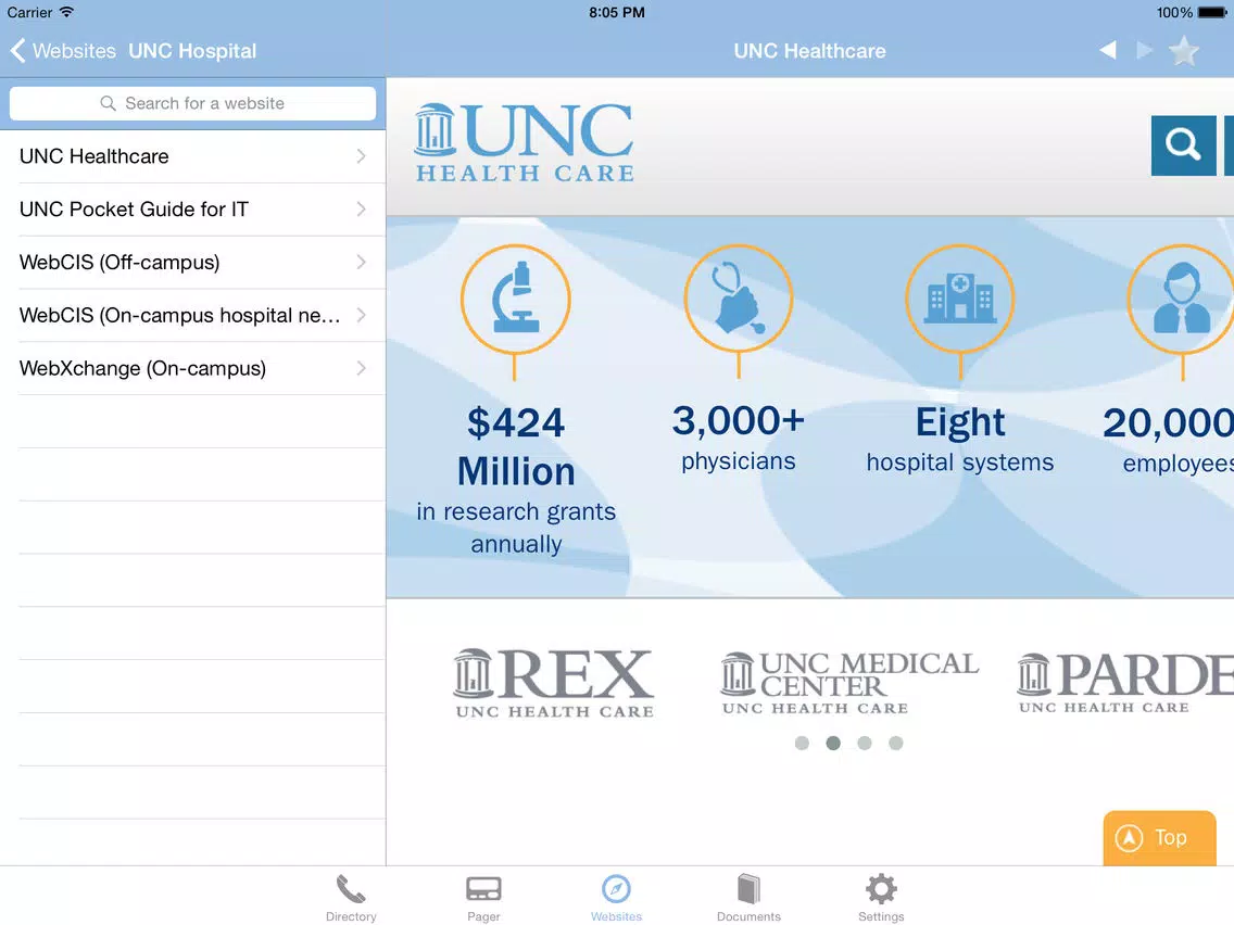 UNC Housestaff iPad 應用截圖