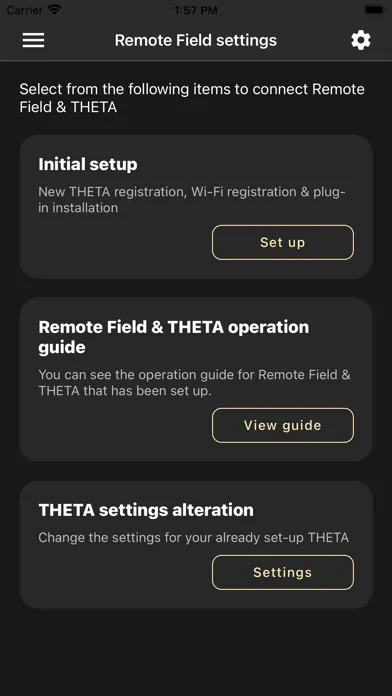 RICOH Remote Field Settings Screenshots