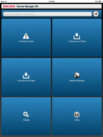 صور RICOH Device Manager NX iPad 