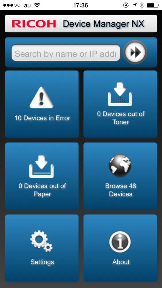 صور RICOH Device Manager NX