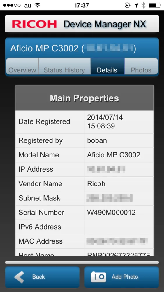 صور RICOH Device Manager NX