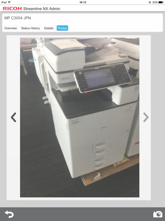 RICOH Streamline NX for Admin iPad  سکرین شاٹس