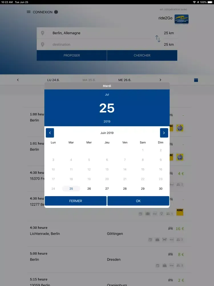 Screenshot di Covoiturage - Automobile Club iPad 