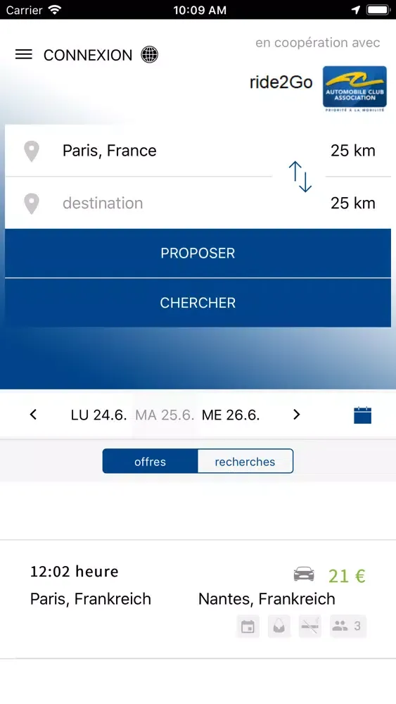 Screenshot di Covoiturage - Automobile Club