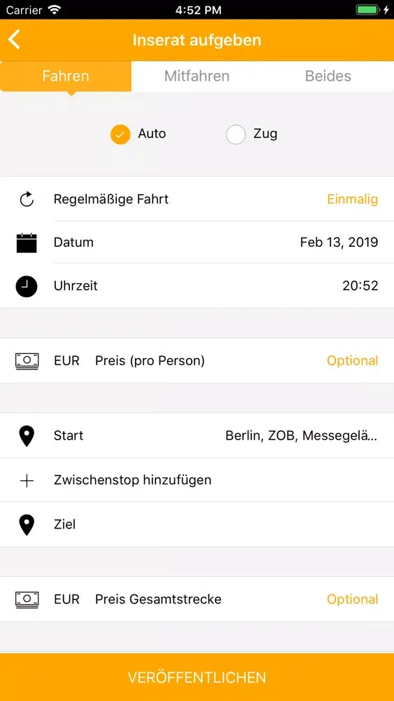 Continental Fahrgemeinschaften স্ক্রিনশট