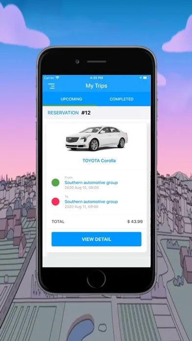 Zrzuty ekranu Ride Share Carz