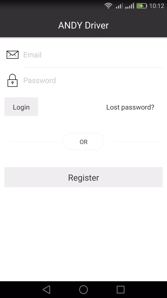 ANDY Driver Screenshots