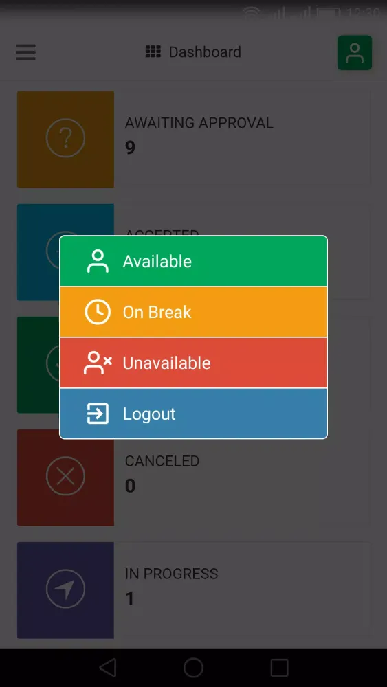 ANDY Driver Screenshots