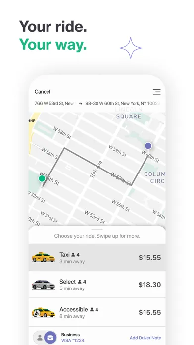 Tangkapan layar Curb - Request & Pay for Taxis