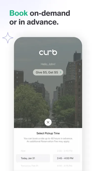 Tangkapan layar Curb - Request & Pay for Taxis