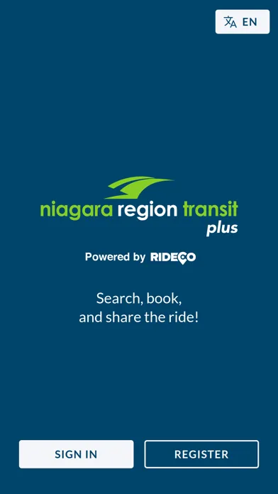Capturas de tela do Niagara Region Transit Plus