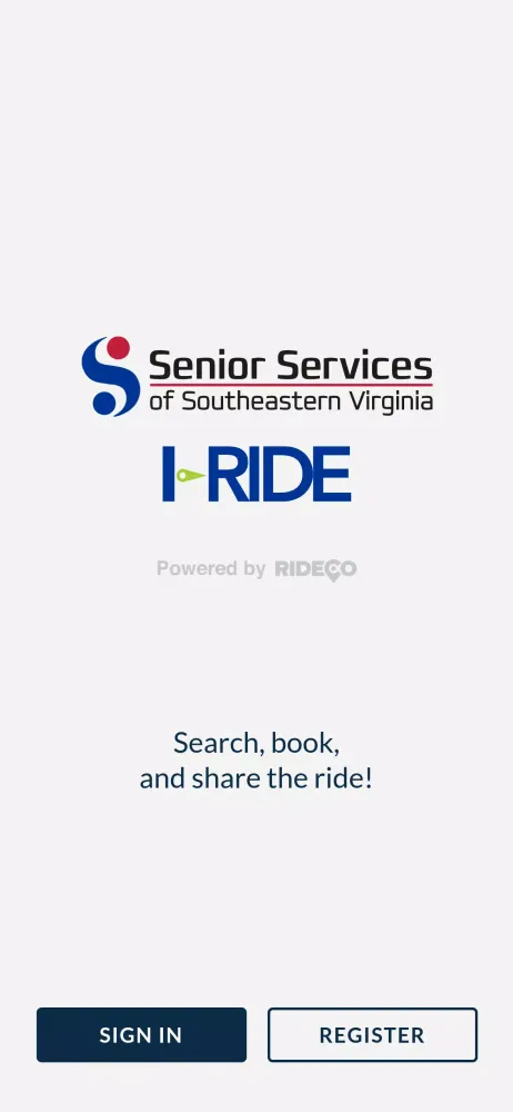 Senior Services I-RIDE Screenshots