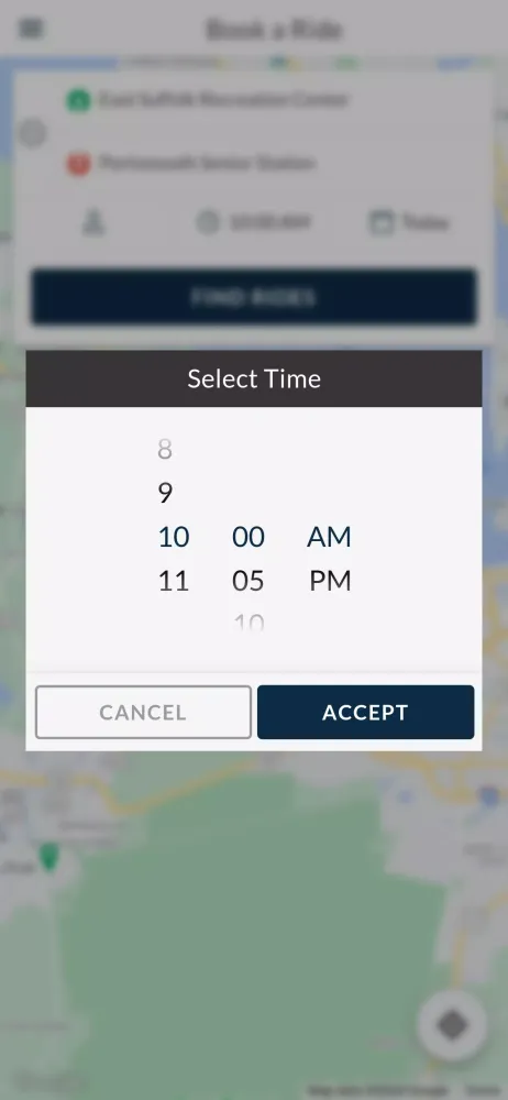 Senior Services I-RIDE Screenshots