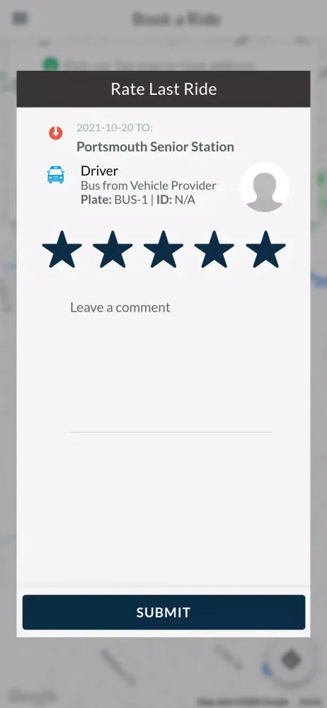 Senior Services I-RIDE Screenshots