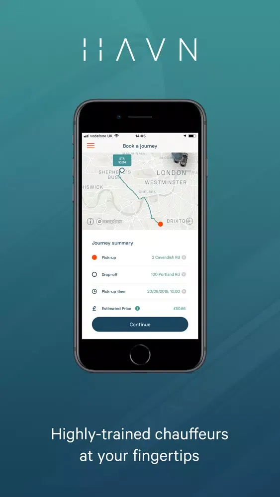 Havn - Chauffeur Service应用截图