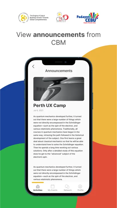Cebu Chamber - CBM App سکرین شاٹس