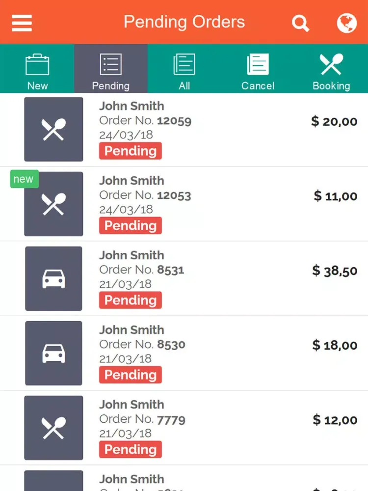 RideoEat Merchant iPad  Screenshots