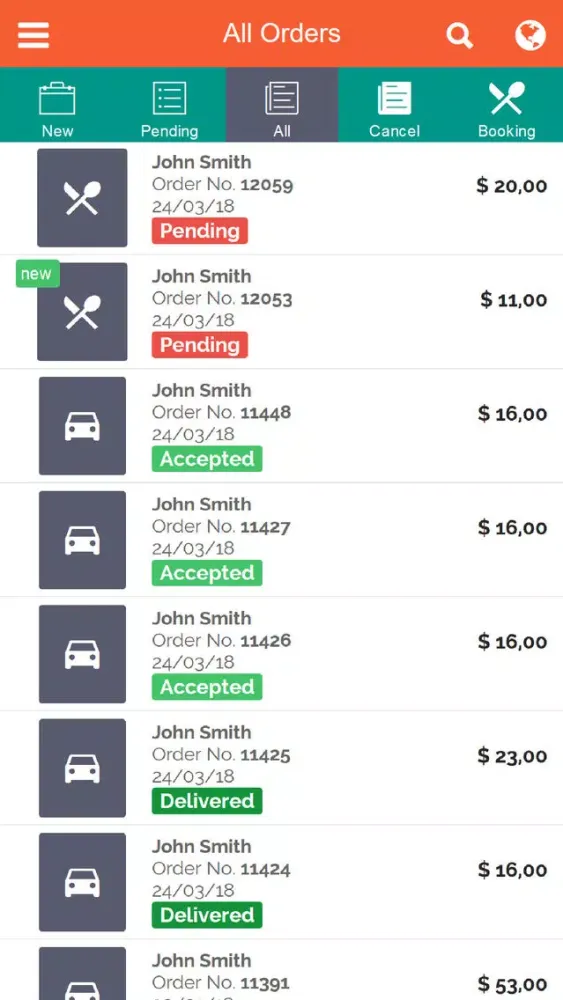RideoEat Merchant Screenshots