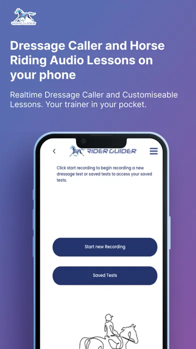 Ảnh chụp màn hình của Rider Guider Equestrian App