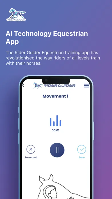 Ảnh chụp màn hình của Rider Guider Equestrian App