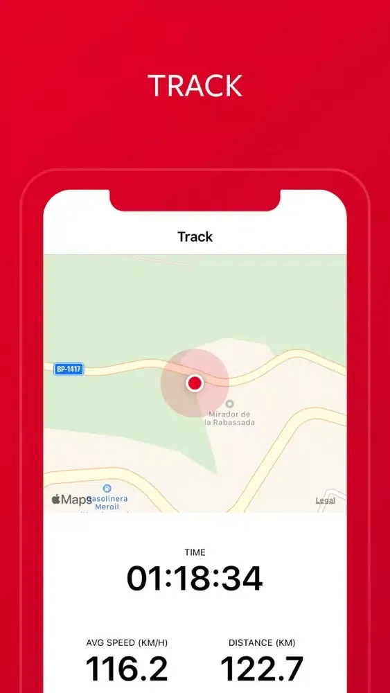 Captures d'écran de Riderly: Track your rides