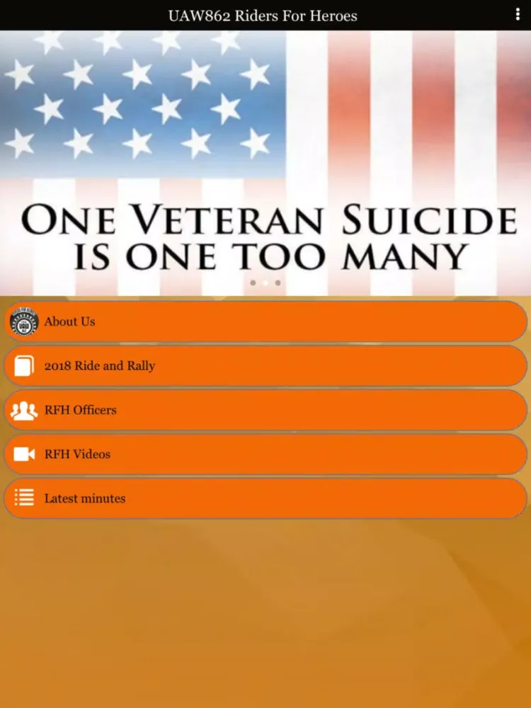 Ảnh chụp màn hình của UAW862 Riders For Heroes iPad 