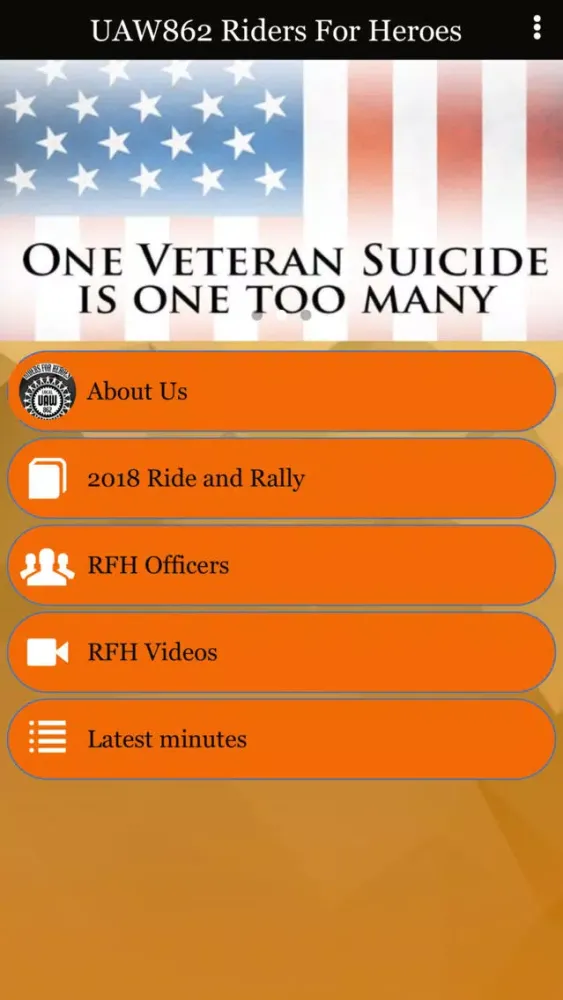 Ảnh chụp màn hình của UAW862 Riders For Heroes