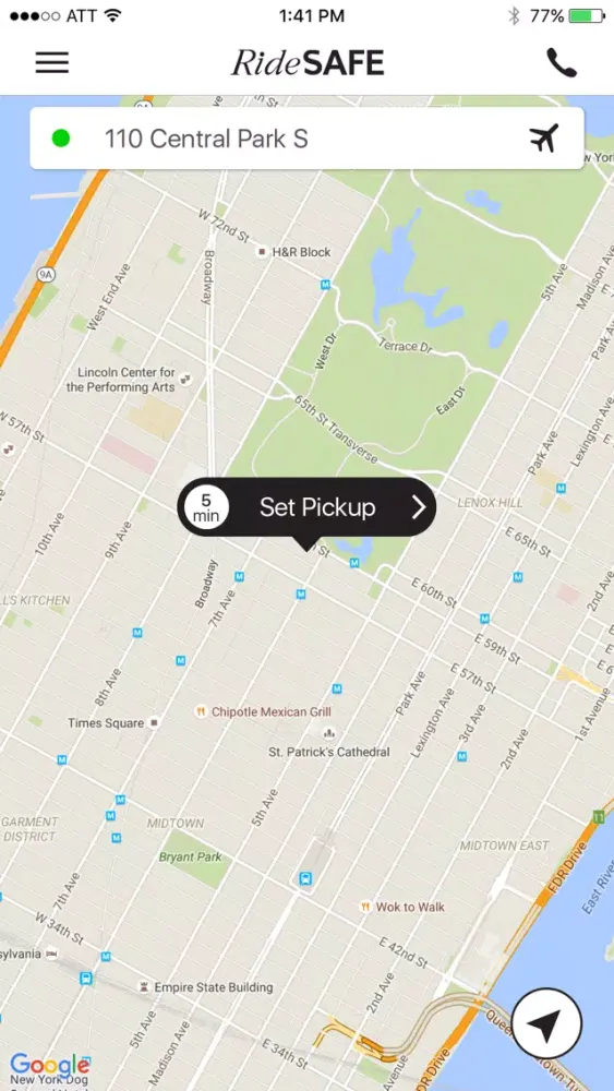 RideSafe Car Service Screenshots