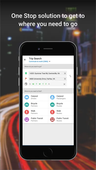 MasonCommutes Screenshots