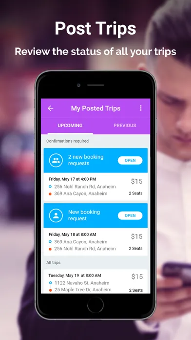 Captures d'écran de gobyRIDE-rideshare anywhere!