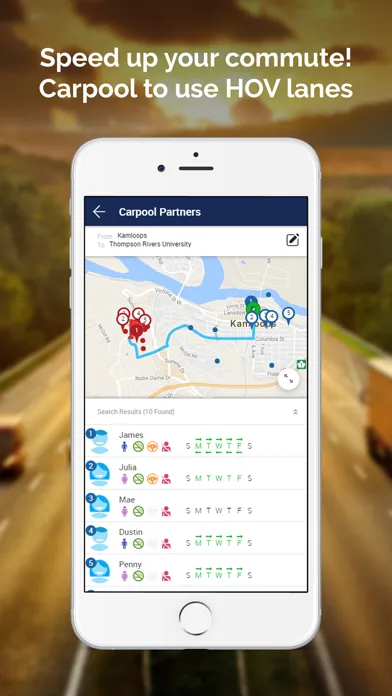 Tangkapan layar TRU Rideshare -  carpool app